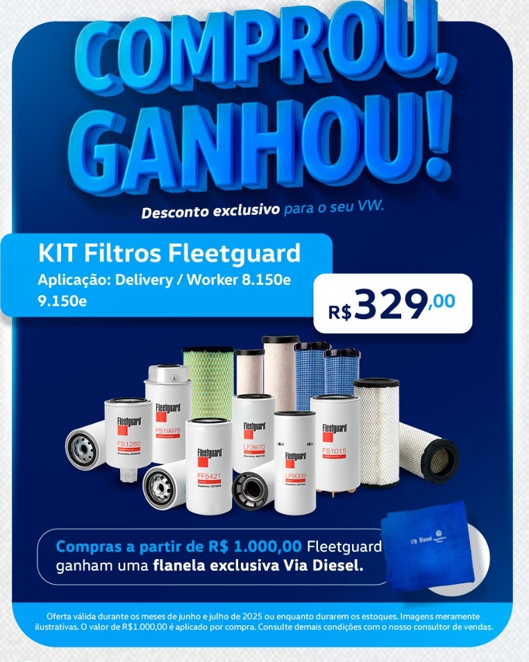 KIT FILTROS 8,9 e 10-150 DELIVERY PLUS R$ 329,00