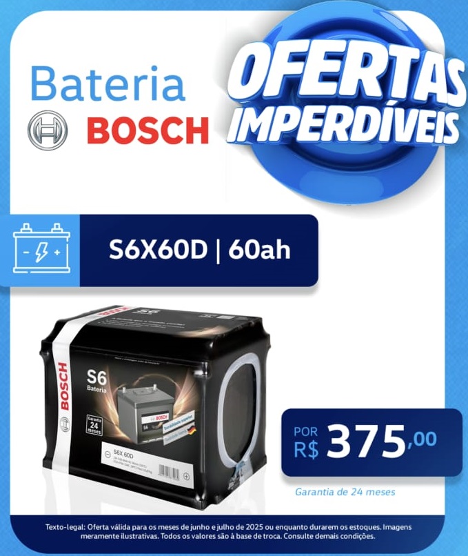 BATERIA BOSCH S6X60D 60ah